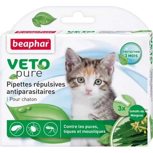 Капли для котят Beaphar Bio Spot On от блох, клещей и комаров 3 пипетки (15615)