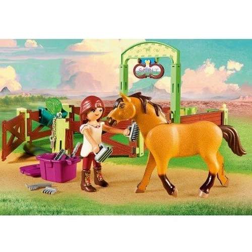 Конструктор Playmobil Лошадиный загон "Лаки и Спирит" 9478: Рекомендуемый возраст от 4 лет