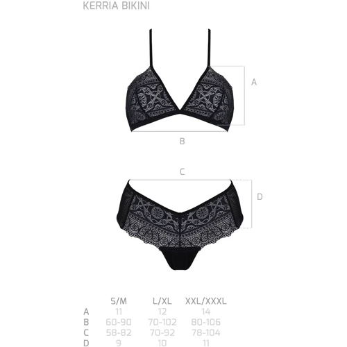 Комплект ECO Passion KERRIA BIKINI black XXL/XXXL
