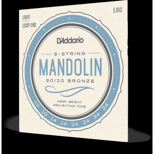 Струна для гитар Струны для мандолины D'ADDARIO EJ62 MANDOLIN 80/20 BRONZE LIGHT (10-34): Тип Комплект струн