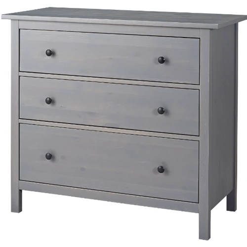 Комод ІКЕА HEMNES 108х96 см серый (304.60811)