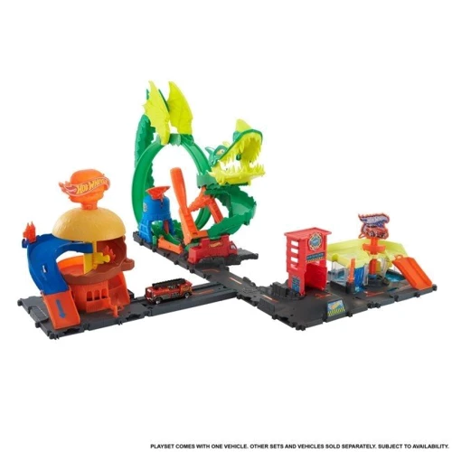 Игровой набор Атака огненного дракона Hot Wheels HDP03