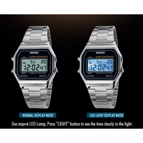 Наручний годинник Skmei Popular Silver II 1123S: Водонепроникність 5 ATM