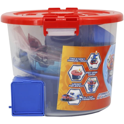Игровой набор TransRacers Автотрек-ведро с машинками (6 штук) (YW463883)