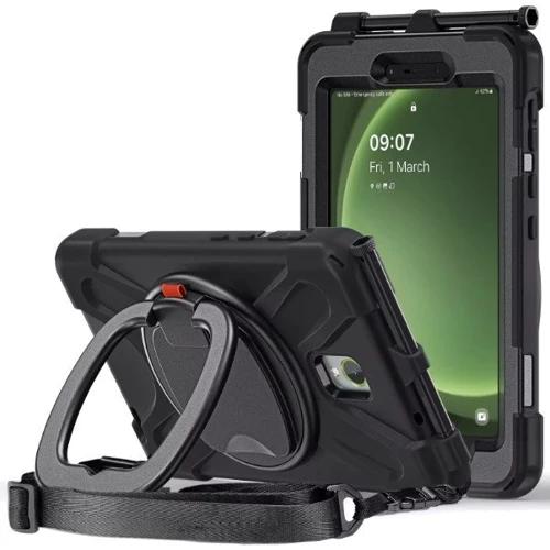 Аксессуар для планшетных ПК BeCover Heavy Duty Case with Stand Holder Black for Samsung X306B Galaxy Tab Active 5 (710950)