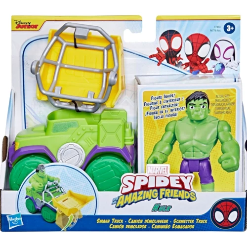 Набор HASBRO Spider-Man SPD Транспортное средство и герой F7457 SAF HULK TRUCK N ACCSRY (F6776_F7457)