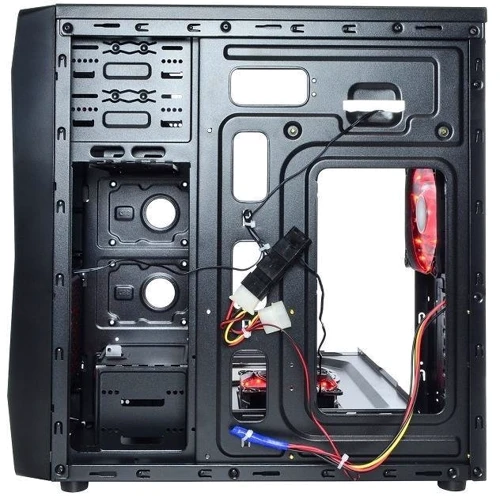 Корпус QUBE QB928A Black Red LED (QB928A_WRNU3): Форм-фактор материнской платы ATX / Micro-ATX / Mini-ITX