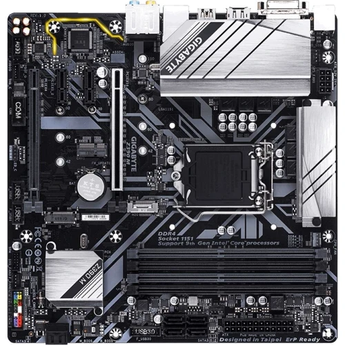 GIGABYTE Z390 M: Оперативная память 4xDDR4 4266, до 128 ГБ
