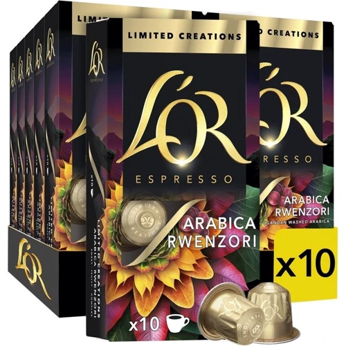 Упаковка кофе в капсулах L'OR Espresso Arabica Rwenzori Uganda Limited Creations 7 10x52 г (8711000482889)