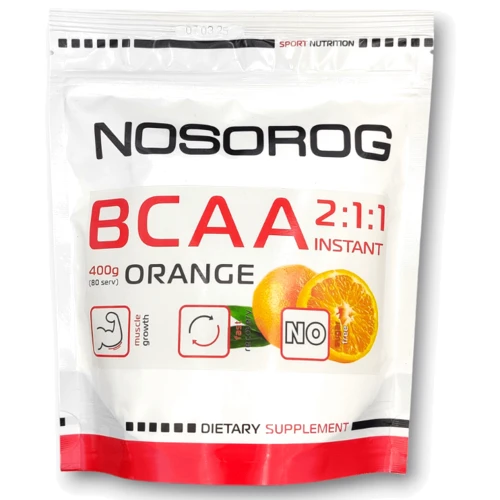 Амінокислота для спорту Nosorog Nutrition BCAA 2:1:1 400 g / 72 servings / Orange