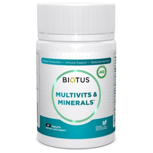 Biotus Multivits & Minerals Мультивитамины и минералы 30 таблеток