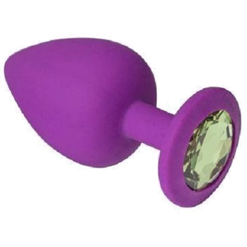 Анальная пробка CRYSTAL Purple Silicone Chrysolite, L: Для кого Унисекс