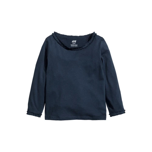 Лонгслив 6854228 H&M 92 см темно-синий