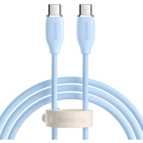 Кабель Baseus Cable USB-C to USB-C Jelly Liquid Silica Gel 100W 1.2m Blue (CAGD030003)
