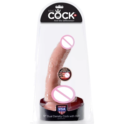 Фаллоимитатор Pipedream King Cock Plus 10" Dual Density Fat