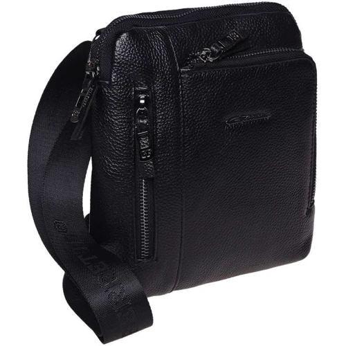 Мужская сумка через плечо Giorgio Ferretti черная (3481a-black): Тип ручки Плечевой ремень, Без ручки