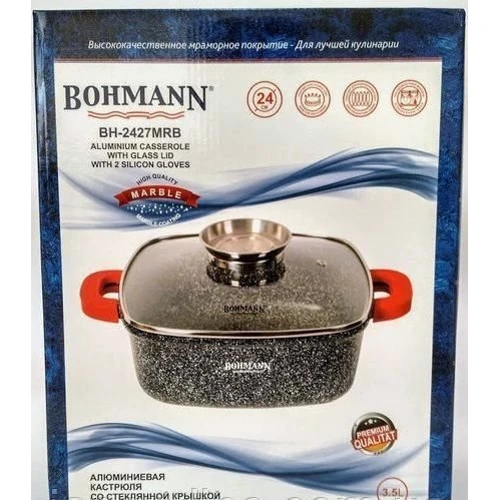 Каструля Bohmann 24 см (BH 2427 MRB): Тип Традиционная