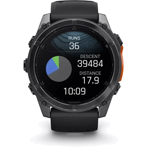Смарт-часы Garmin Fenix 8 AMOLED 51mm Slate Grey with Black Silicone Band (010-02905-00): Виды спорта Дайвинг, Парусный спорт, Серфинг, Гольф, Плавание, Велоспорт, Бег