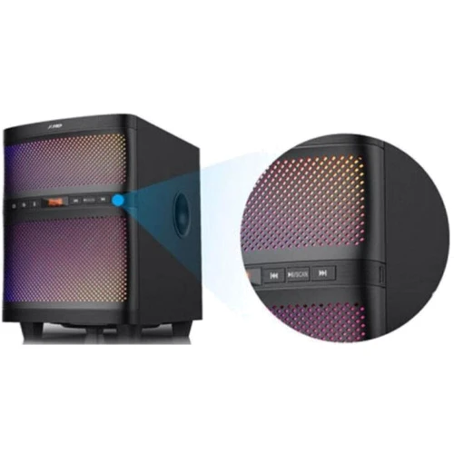 Акустическая система F&D F5060X Black: Выходная мощность сабвуфера 60 Вт