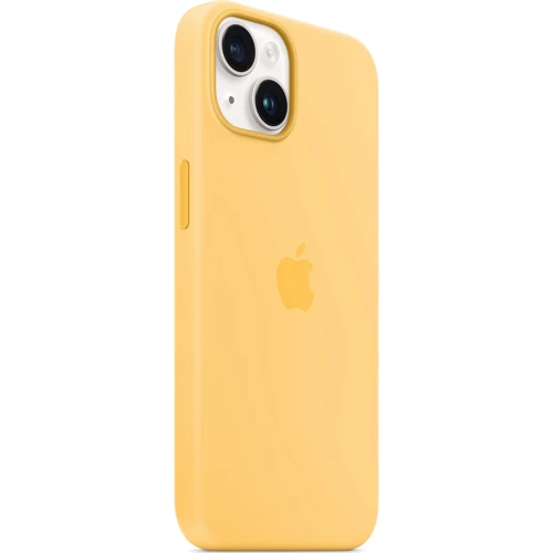 Чехол для iPhone Apple iPhone 14 Silicone Case with MagSafe - Sunglow (MPT23ZE/A): Материалы Силикон
