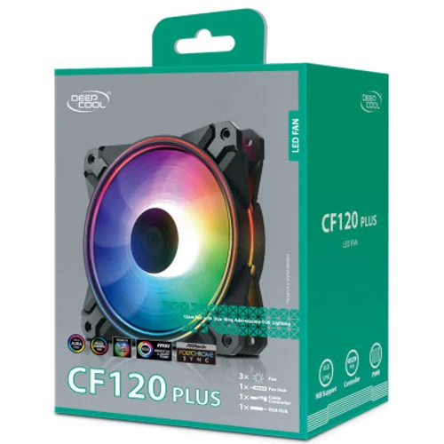 Кулер Deepcool CF120 Plus 3-Pack (DP-F12-AR-CF120P-3P)