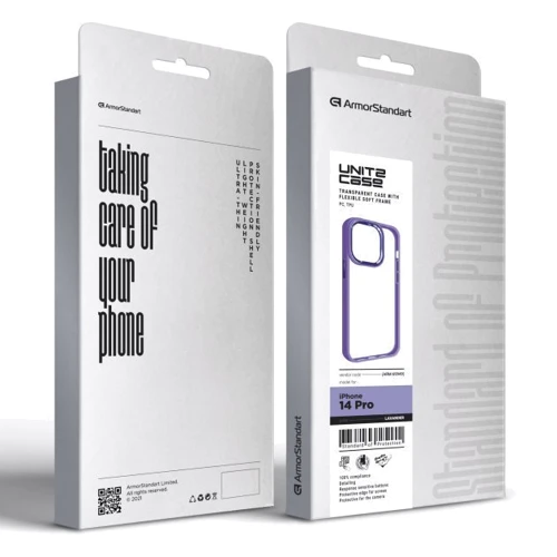 Чехол для iPhone ArmorStandart UNIT2 Case Lavander for iPhone 14 Pro (ARM69949): Тип аксессуара чехол