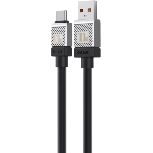 Кабель Baseus USB Cable to USB-C CoolPlay Series Fast Charging 100W 1m Black (CAKW000601): Тип USB Cable - USB-C