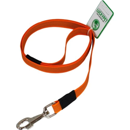Поводок Lucky Pet капроновый прорезиненный 2x120 см оранжевый (4820224214856)