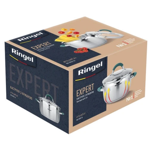 Кастрюля Ringel Expert 16 см 1.6 л (RG 2018-16): Объем, л 1.6