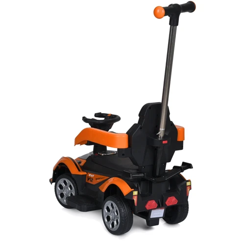 Детский электромобиль-толокар 3в1 Bambi оранжевый (M 5781EBLR-7)