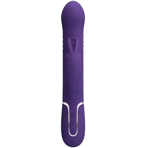 Вибратор с ротацией и толчками LYBAILE Pretty Love Coale Dark Purple (BW-500013-2)