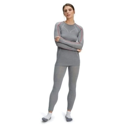 Термолонгслив Falke ESS Wool-Tech graphite-papaya (33211-3708) 44 (M) сірий фото 6