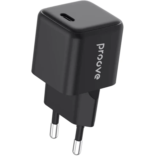 Зарядное устройство Proove Wall Charger USB-C Pocket GaN 25W Black (WCPG25010201)