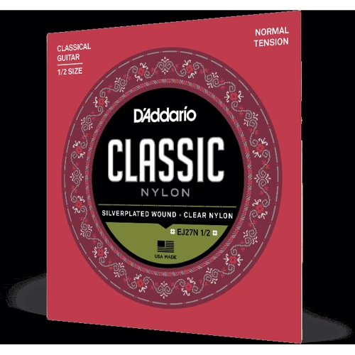 Струна для гитар Гитарные струны D'ADDARIO EJ27N 1/2 STUDENT CLASSICS NORMAL TENSION 1/2: Тип Комплект струн