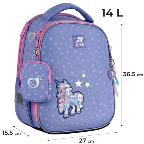 Набор Kite рюкзак + пенал + сумка для обуви 555 My Little Pony (SET_LP25-555S) фото 13