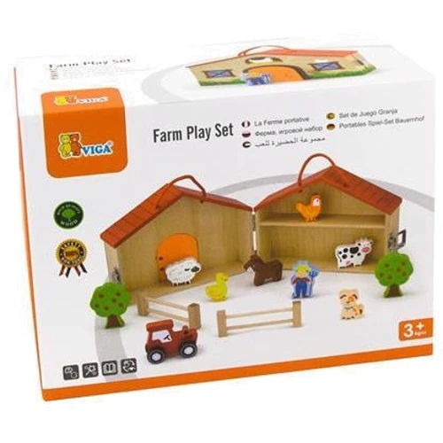 Деревянный игровой набор Viga Toys Домик-ферма (51618)
