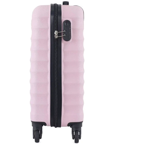 Чемодан Semi Line 20" (S) Pink Cream розовый (T5632-1): Тип ручки Телескопическая ручка, Короткая ручка