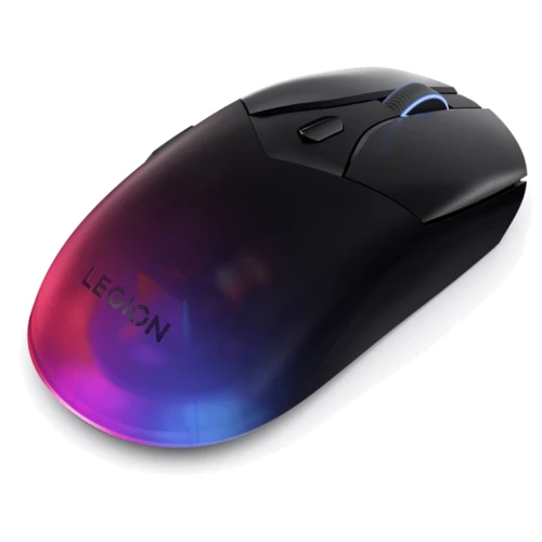 Мышь Lenovo Legion M410 Wireless RGB Transparent Black (GY51P83012): Эргономика симметричная для левшей