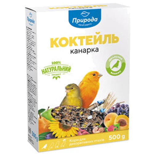 Корм Коктейль для птиц Канарейка 0.5 кг картон