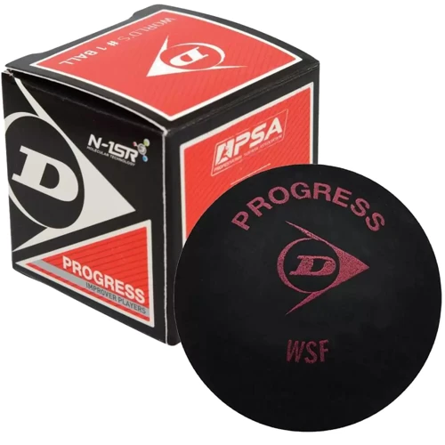 Мяч для сквоша Dunlop Progress 1 красная точка (PROGRESS)
