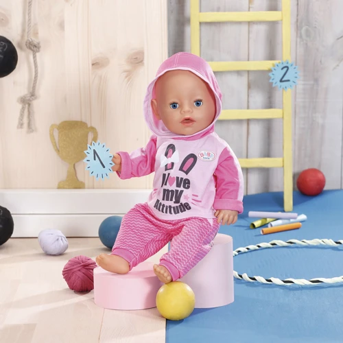 Набір одягу для ляльки BABY born - Спортивний костюм (на 43 cm, рожевий) фото 4