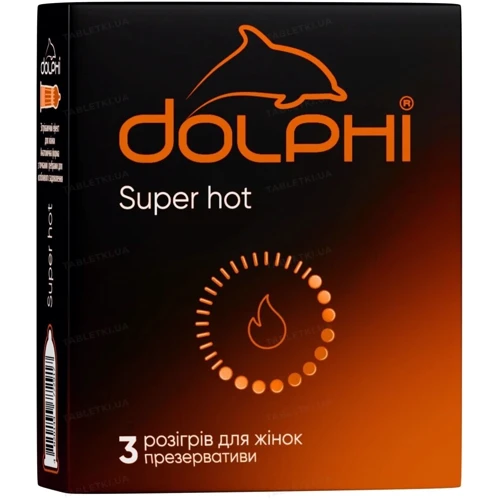 Презервативы DOLPHI Super hot, 3 шт: Тип Для максимальной защиты