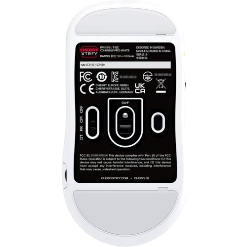 Мишка Xtrfy M68 Pro 8K Wireless White (CX-M68W-PRO-WHITE): Довжина кабелю 1.8 м