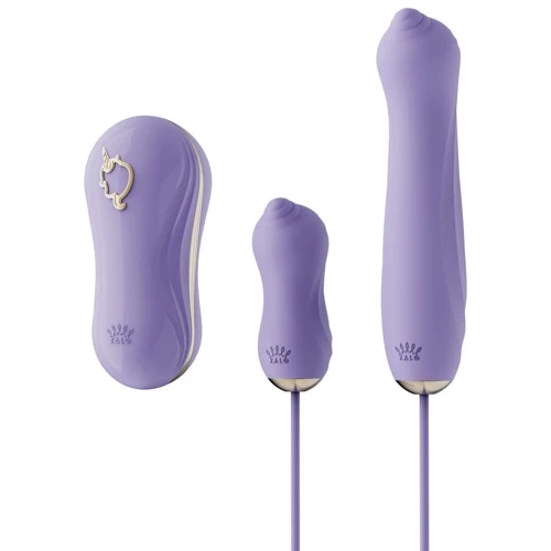Набір 3в1 Zalo - UNICORN Set Violet Віброяйце + пульсатор + вакуумний стимулятор: Для кого Для жінок