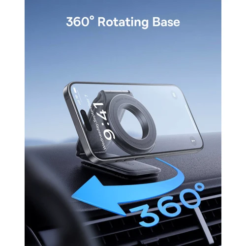 Тримач Baseus Car Holder Magnetic C02 Mega Black (C40169002113-00) для Apple iPhone 16 I 15 I 14 I 13 I 12 series фото 11