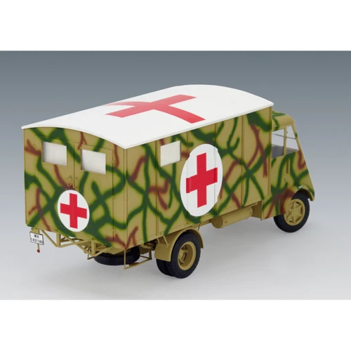 Німецький армійський автомобіль Lastkraftwagen 3.5 t AHN c будкою Lastkraftwagen 3.5 t AHN with shelter, WWII German ambulance (ICM35417) фото 13