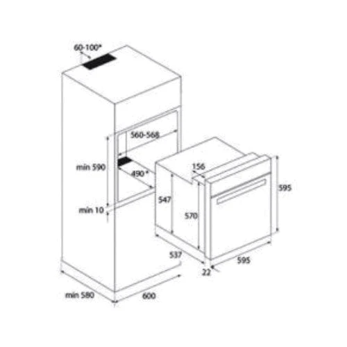 Духовой шкаф электрический Teka HSB 630 WH 41560133: Мощность подключения, Вт 2600