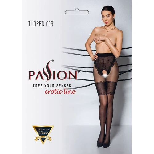 Колготки с открытым доступом Passion TIOPEN 013 black 5(20/40 den)