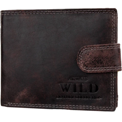 Мужское портмоне Always Wild темно-коричневое (DNKN992L-MCR-black): Страна производитель Польша