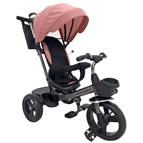Велосипед детский трехколесный TurboTrike черно-персиковый (MT 1001-7): Тип Велосипед-коляска